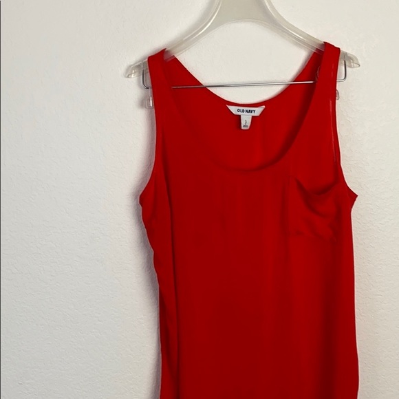 Old Navy Red Front Pocket Red Tank - Picture 2 of 6